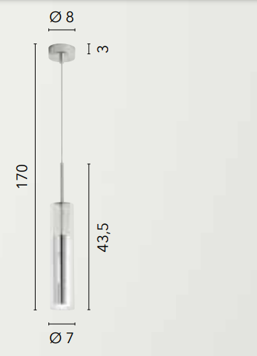 Sospensione in vetro tubolare 1XGU10 non incl. struttura in metallo bianco-cromo-nero TABOO-S Sospensione in vetro tubolare 1XGU10 non incl. struttura in metallo bianco-cromo-nero TABOO-S